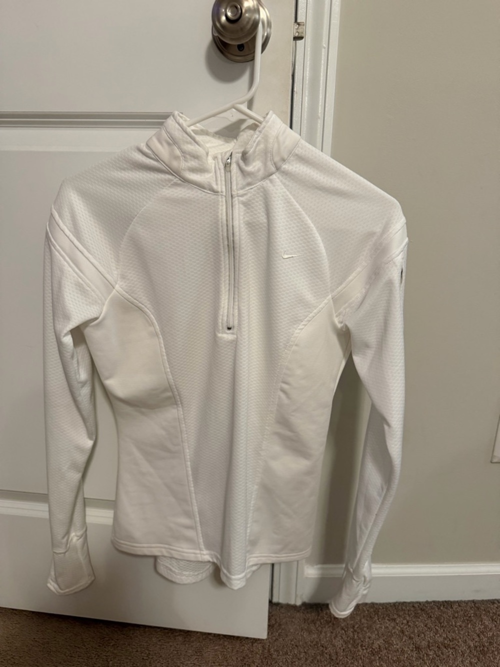 Nike White Quarter-Zip